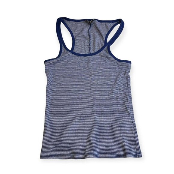 j crew blue and white striped tank top size small - Picture 2 of 8